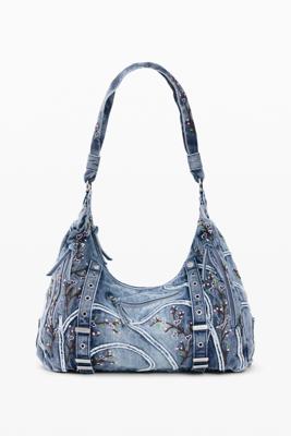 Denim tas met gespen - BLUE - U Denim tas met gespen - BLUE - U