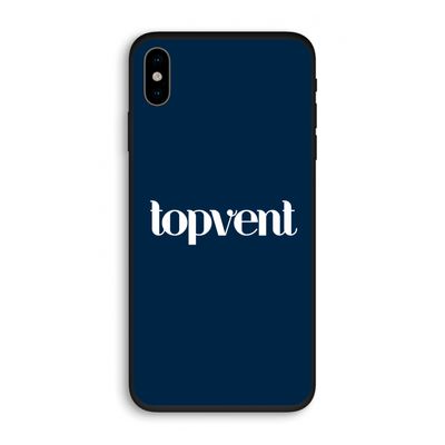 Topvent Navy: iPhone X Biologisch afbreekbaar hoesje
