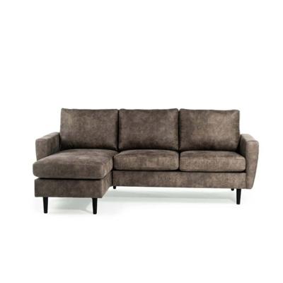 Haluta - Hoekbank Willem - 204 x 133 x 82 cm - Taupe - Links Haluta - Hoekbank Willem - 204 x 133 x 82 cm - Taupe - Links