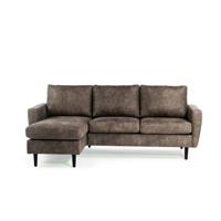 Haluta - Hoekbank Willem - 204 x 133 x 82 cm - Taupe - Links