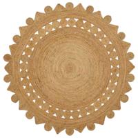 Tapijt Bruin Ø 180 cm Jute