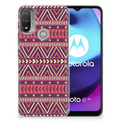 Motorola Moto E20 | E40 | TPU bumper | Aztec Paars