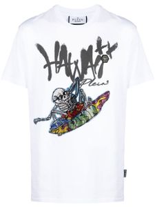 Philipp Plein t-shirt Hawaii à imprimé graphique - Blanc