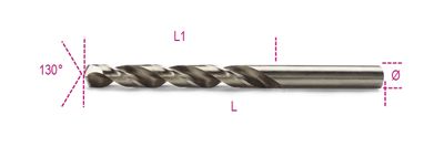 Beta Spiraalboren, korte uitvoering HSS-CO 8% volledig geslepen 415 9,00 - 004150136