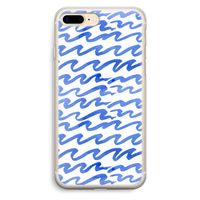 Blauwe golven: iPhone 7 Plus Transparant Hoesje