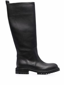 Del Carlo bottes en cuir - Noir