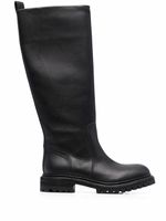 Del Carlo bottes en cuir - Noir - thumbnail