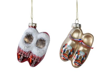 Ornament glas l6.1b3.7h9 cm multi kerst - Decoris