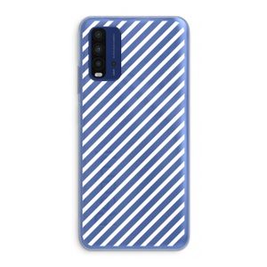 Strepen zwart-wit: Xiaomi Redmi 9T Transparant Hoesje