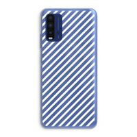 Strepen zwart-wit: Xiaomi Redmi 9T Transparant Hoesje