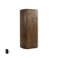 LABEL51 Bergkast Saya - Espresso - Mangohout - 140 cm - Rechts