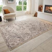 Vloerkleed Vintage Sand - Grijs maat: 170x120cm - materiaal: Polypropyleen - Dekbed-Discounter.nl