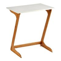 Bijzettafel Bruin Wit Bamboe (40 x 68,5 x 60 cm) Bijzettafel Bruin Wit Bamboe (40 x 68,5 x 60 cm)