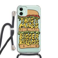 Big Macs Bigger Dreams: iPhone 11 Transparant Hoesje met koord