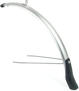 Eurofender Voorspatbord snello 28" x 46 mm - zilver