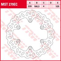 TRW Remschijf, remschijven voor de moto, MST279EC