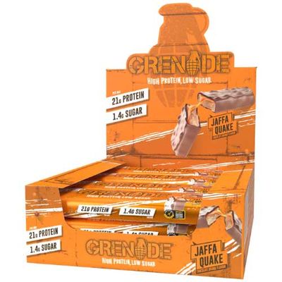 Grenade Protein Bars 12repen Jaffa Quake