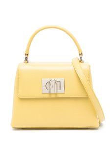 Furla mini sac à main 1927 en cuir - Jaune