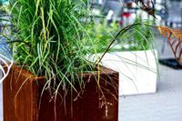 Cortenstaal plantenbak bloembak vierkant 100x100cm - thumbnail