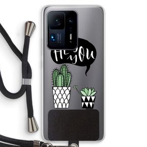 Hey you cactus: Xiaomi Mi Mix 4 Transparant Hoesje met koord