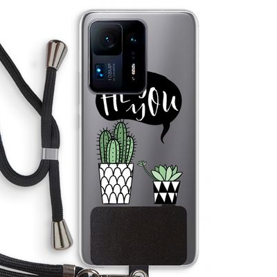 Hey you cactus: Xiaomi Mi Mix 4 Transparant Hoesje met koord