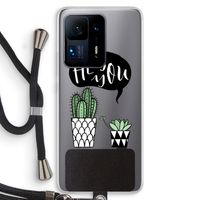 Hey you cactus: Xiaomi Mi Mix 4 Transparant Hoesje met koord