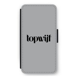 Topwijf Grijs Zwart: iPhone 11 Pro Max Flip Hoesje