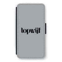 Topwijf Grijs Zwart: iPhone 11 Pro Max Flip Hoesje