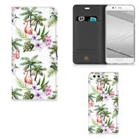 Huawei P10 Plus | Hoesje maken | Flamingo Palms