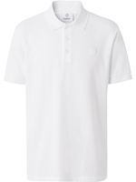 Burberry polo à motif monogrammé brodé - Blanc