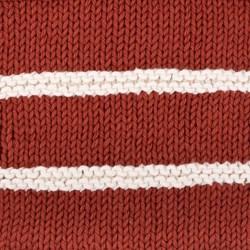 Yarn and Colors Striped Jumper Reversed Breipakket 6 L Chestnut