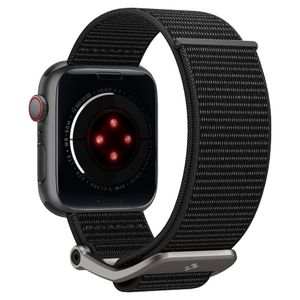 Spigen DuraPro Flex Apple Watch Series Ultra 2/Ultra/9/8/SE (2022)/7/SE/6/5/4/3/2/1 Band - 49mm/45mm/44mm/42mm - Zwart