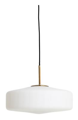 Light & Living Hanglamp 'Pleat' Glas, 40cm, kleur Mat Wit