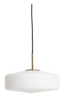 Light & Living Hanglamp 'Pleat' Glas, 40cm, kleur Mat Wit