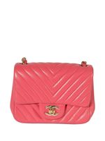 CHANEL Pre-Owned mini sac porté épaule Classic Flap - Rose - thumbnail