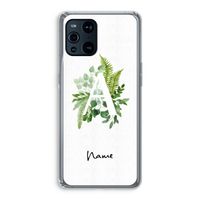 Green Brush: Oppo Find X3 Transparant Hoesje
