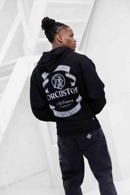 Jorcustom Ribbon Oversized Hoodie Heren Zwart - Maat XS - Kleur: Zwart | Soccerfanshop