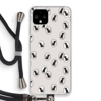 Miauw: Pixel 4 Transparant Hoesje met koord
