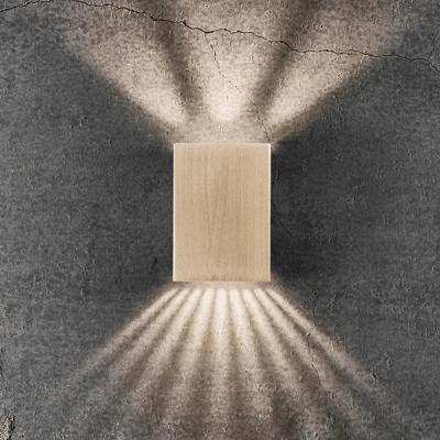 Buitenlamp messing Up en down ingebouwde LED lichtbron "Nordlux Fold 10" 10 cm