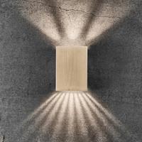 Buitenlamp messing Up en down ingebouwde LED lichtbron "Nordlux Fold 10" 10 cm