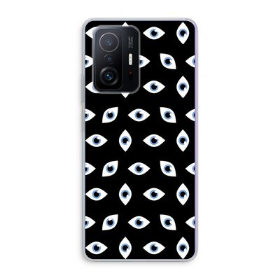 Eyes pattern: Xiaomi 11T Transparant Hoesje