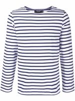Saint James t-shirt rayé à manches longues - Blanc