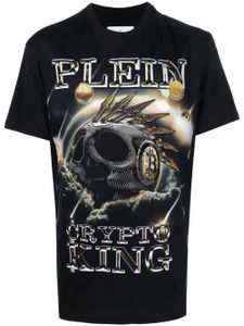 Philipp Plein t-shirt 'Crypto King' en coton - Noir