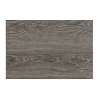 6x Onderlegger van grijs hout print 45 x 30 cm - Placemats
