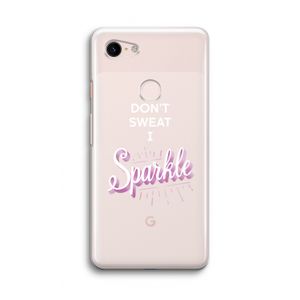 Sparkle quote: Google Pixel 3 Transparant Hoesje