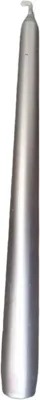 Bolsius gotische kaars 24.5cm zilver
