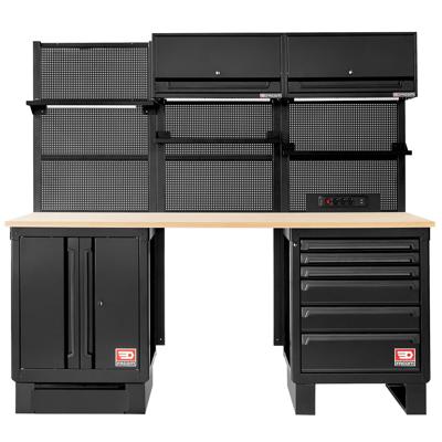 Facom RWS2 - 2,17m Set | Houten Werkblad | Zwart - RWS2-11BS