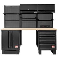 Facom RWS2 - 2,17m Set | Houten Werkblad | Zwart - RWS2-11BS