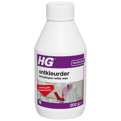 HG Ontkleurder voor de doorgelopen witte was 200gr