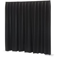 Wentex P&D Curtain Dimout 300x400 Pipe & Drape geplooid gordijn zwart